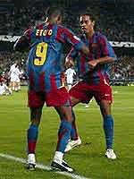 eto'o ans ronaldinho